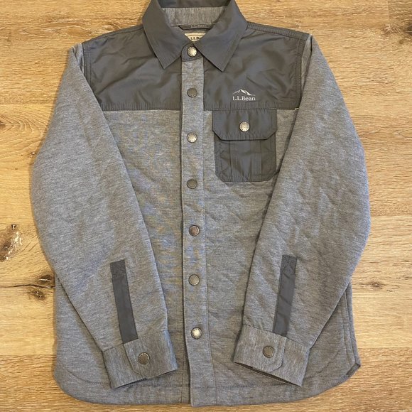 L.L. Bean Lightweight Quilted Shirt Jacket Size S8 - Picture 4 of 12